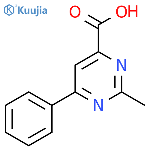 2-Methyl-6-phenylpyrimidine-4-carboxylic acid structure