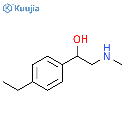1-(4-ethylphenyl)-2-(methylamino)ethan-1-ol structure