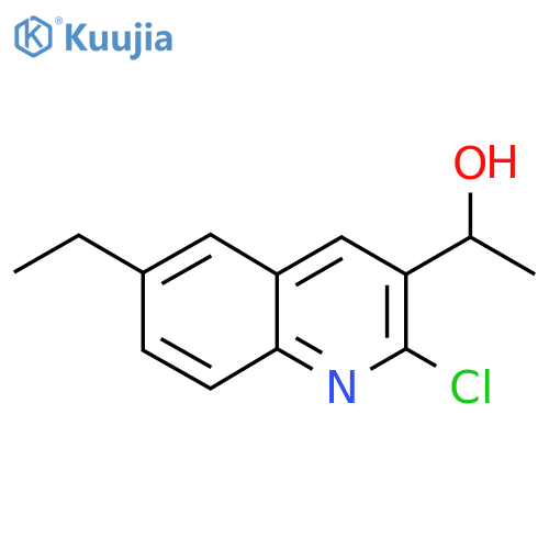 1-(2-Chloro-6-ethylquinolin-3-yl)ethanol structure