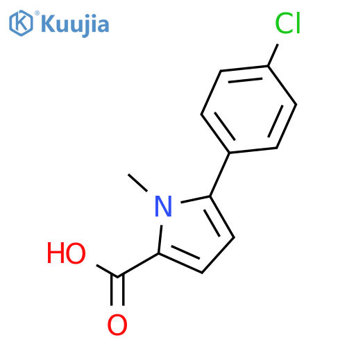 5-(4-Chlorophenyl)-1-methyl-1H-pyrrole-2-carboxylic Acid structure