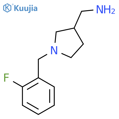 (1-(2-Fluorobenzyl)pyrrolidin-3-yl)methanamine structure