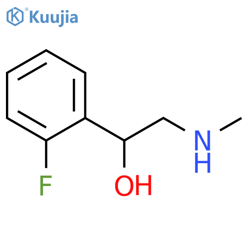 1-(2-fluorophenyl)-2-(methylamino)ethan-1-ol structure