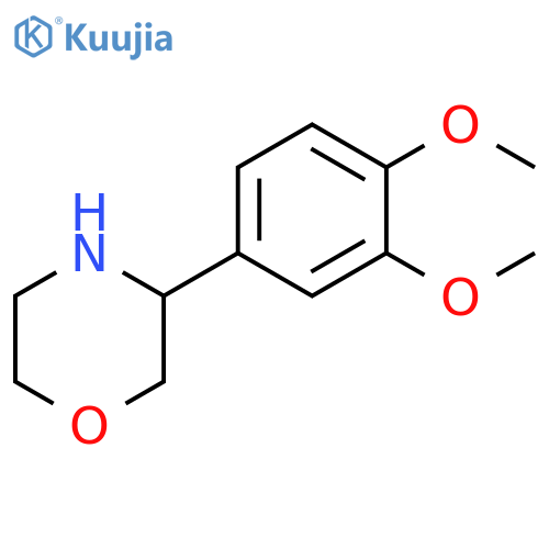 3-(3,4-dimethoxyphenyl)morpholine structure