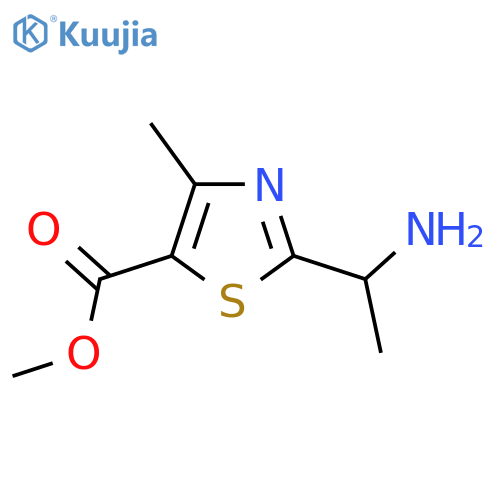 methyl 2-(1-aminoethyl)-4-methyl-1,3-thiazole-5-carboxylate structure