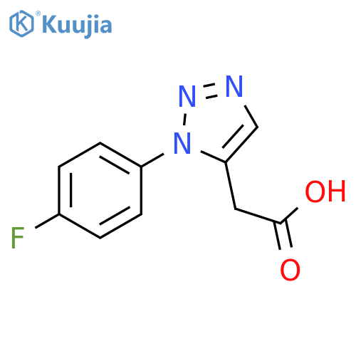 [3-(4-Fluoro-phenyl)-3H-[1,2,3]triazol-4-yl]-acetic acid structure