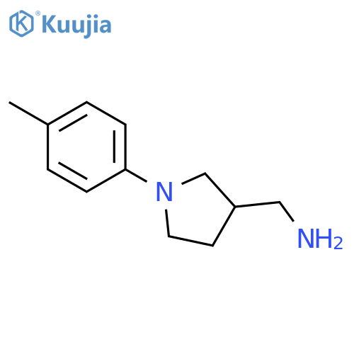 1-1-(4-Methylphenyl)-3-pyrrolidinylmethanamine structure