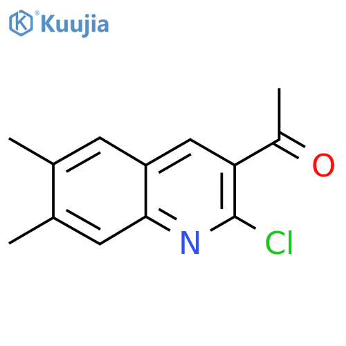 1-(2-Chloro-6,7-dimethylquinolin-3-yl)ethanone structure