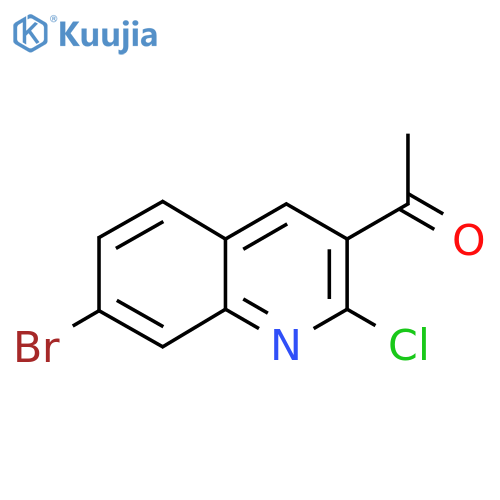 1-(7-Bromo-2-chloroquinolin-3-yl)ethanone structure