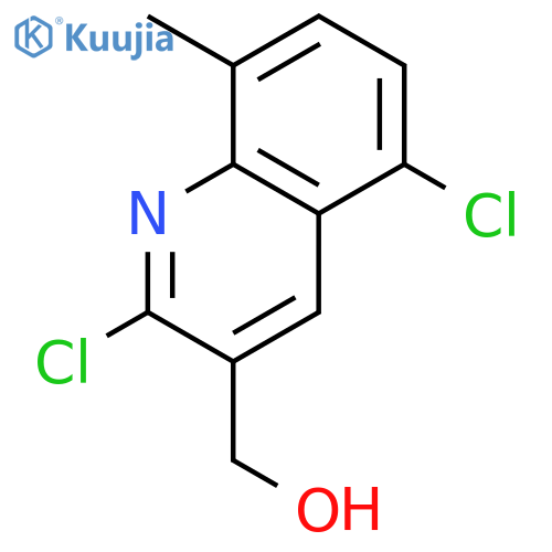(2,5-dichloro-8-methylquinolin-3-yl)methanol structure