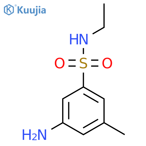 3-Amino-n-ethyl-5-methylbenzene-1-sulfonamide structure
