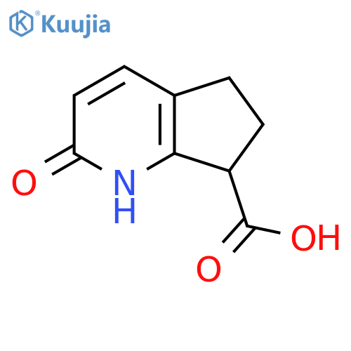 2-hydroxy-5H,6H,7H-cyclopenta[b]pyridine-7-carboxylic acid structure