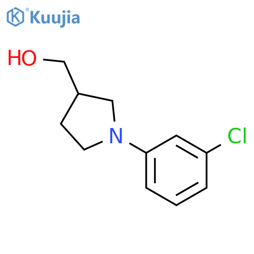 [1-(3-Chlorophenyl)pyrrolidin-3-yl]methanol structure