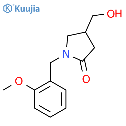 4-(Hydroxymethyl)-1-[(2-methoxyphenyl)methyl]pyrrolidin-2-one structure