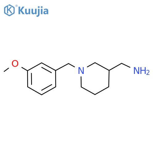 {1-[(3-methoxyphenyl)methyl]piperidin-3-yl}methanamine structure