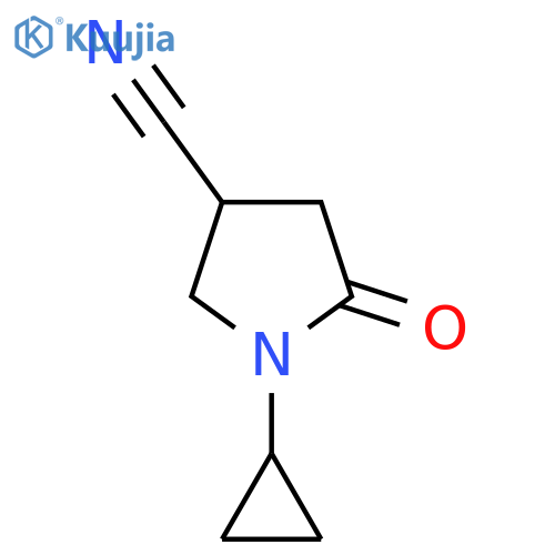 1-Cyclopropyl-5-oxopyrrolidine-3-carbonitrile structure