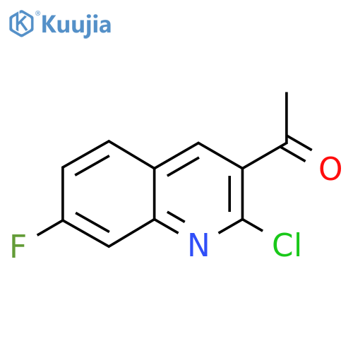 1-(2-Chloro-7-fluoroquinolin-3-yl)ethanone structure