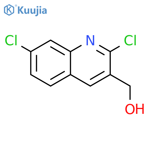(2,7-dichloroquinolin-3-yl)methanol structure