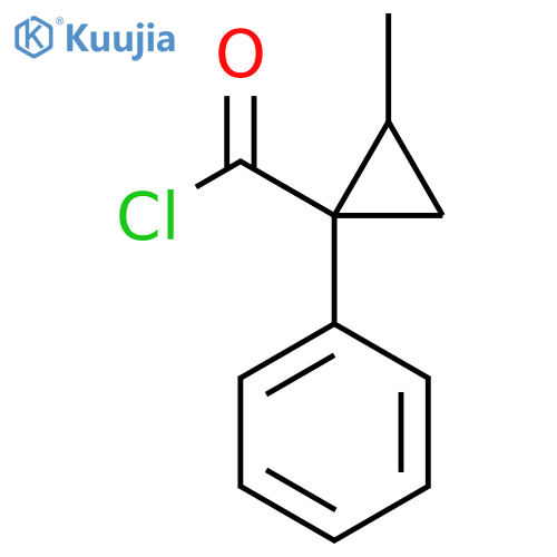 2-Methyl-1-phenylcyclopropane-1-carbonyl chloride structure