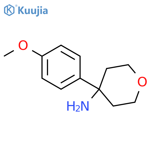 4-(4-methoxyphenyl)oxan-4-amine structure
