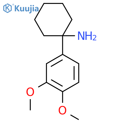 1-(3,4-dimethoxyphenyl)cyclohexan-1-amine structure