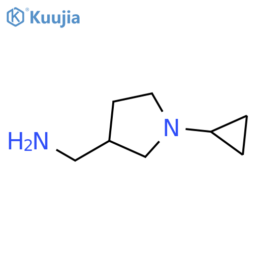1-(1-cyclopropylpyrrolidin-3-yl)methanamine structure