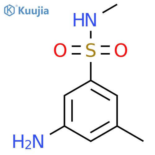 3-Amino-n,5-dimethylbenzene-1-sulfonamide structure
