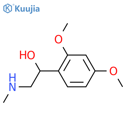 1-(2,4-dimethoxyphenyl)-2-(methylamino)ethan-1-ol structure