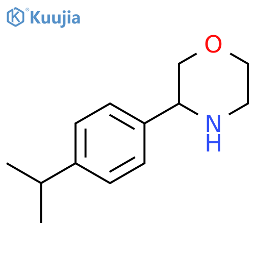 3-4-(propan-2-yl)phenylmorpholine structure