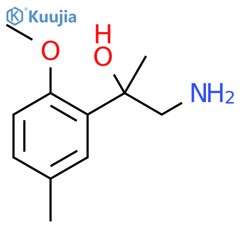 1-amino-2-(2-methoxy-5-methylphenyl)propan-2-ol structure