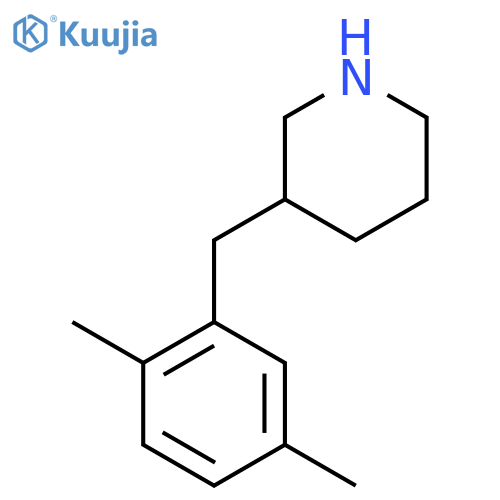 3-(2,5-dimethylphenyl)methylpiperidine structure