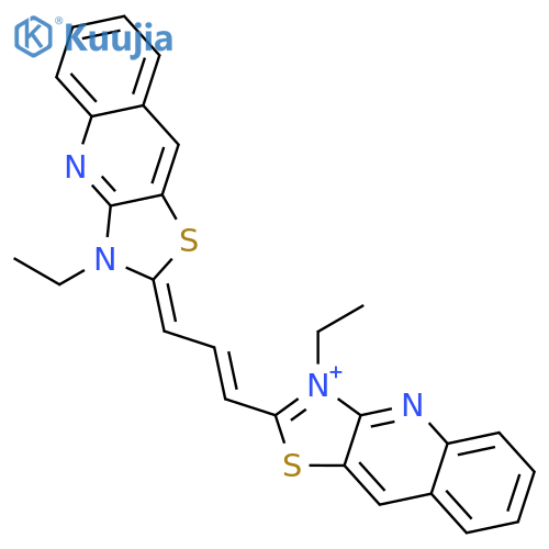 Thiazolo[4,5-b]quinolinium, 3-ethyl-2-[3-(3-ethylthiazolo[4,5-b]quinolin-2(3H)-ylidene)-1-propenyl]- structure