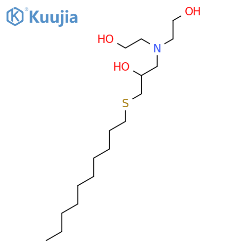 2-Propanol, 1-[bis(2-hydroxyethyl)amino]-3-(decylthio)- structure