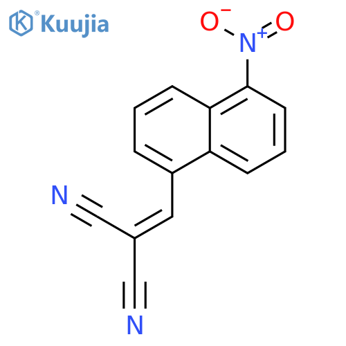 Propanedinitrile,2-[(5-nitro-1-naphthalenyl)methylene]- structure