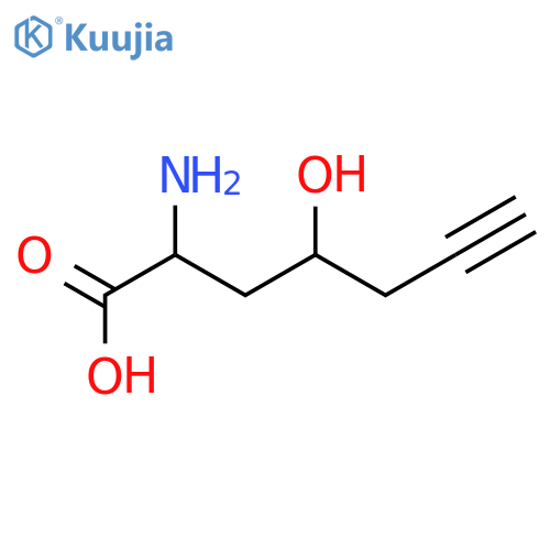 6-Heptynoic acid,2-amino-4-hydroxy-, [R-(R*,S*)]- (9CI) structure