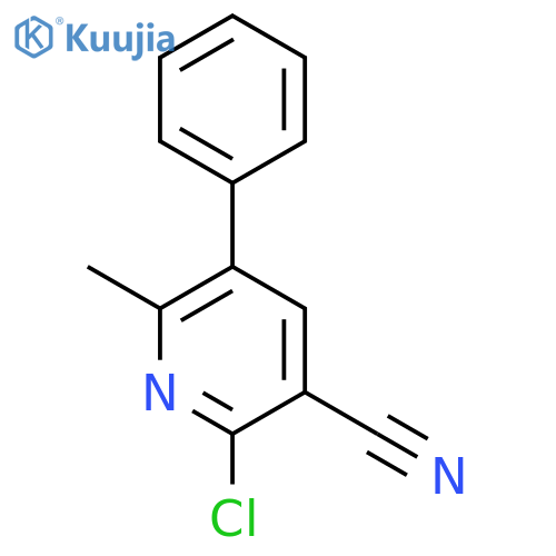 2-Chloro-6-methyl-5-phenyl-nicotinonitrile structure