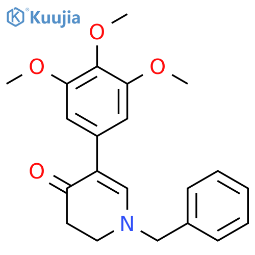 1-benzyl-5-(3,4,5-trimethoxyphenyl)-2,3-dihydropyridin-4-one structure
