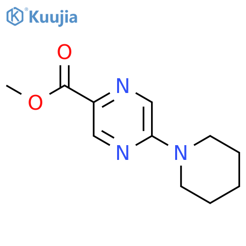 Methyl 5-(piperidin-1-yl)pyrazine-2-carboxylate structure