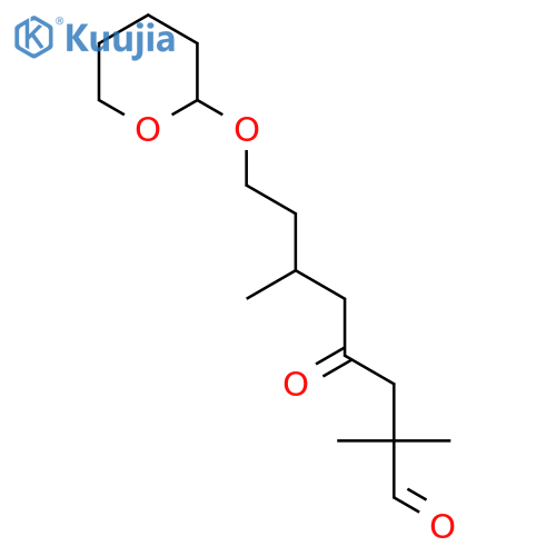 OCTANAL, 2,2,6-TRIMETHYL-4-OXO-8-[(TETRAHYDRO-2H-PYRAN-2-YL)OXY]- structure