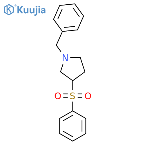 1-Benzyl-3-(phenylsulfonyl)pyrrolidine structure