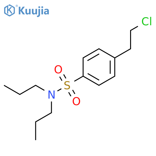 4-(2-chloroethyl)-n,n-dipropylbenzenesulfonamide structure