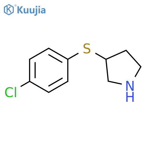 3-(4-chlorophenyl)sulfanylpyrrolidine structure