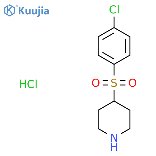 4-((4-Chlorophenyl)sulfonyl)piperidine Hydrochloride structure
