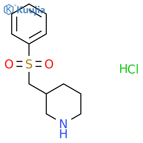 3-(Phenylsulfonyl)methylpiperidine hydrochloride structure