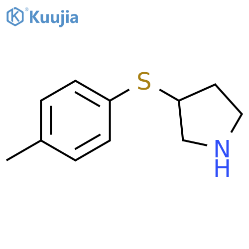 3-(4-methylphenyl)sulfanylpyrrolidine structure