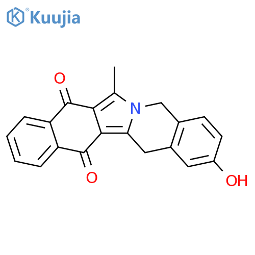 Benz[5,6]isoindolo[2,1-b]isoquinoline-8,13-dione, 5,14-dihydro-2-hydroxy-7-methyl- structure