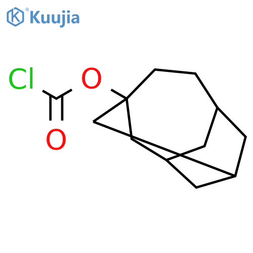Carbonochloridic acid, tricyclo[4.3.1.13,8]undec-3-yl ester structure