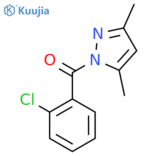 1-(2-chlorobenzoyl)-3,5-dimethyl-1H-pyrazole structure