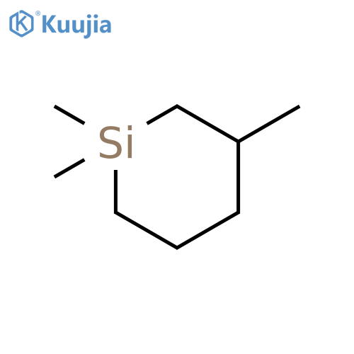 Silacyclohexane, 1,1,3-trimethyl- structure