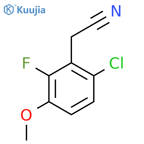 6-Chloro-2-fluoro-3-methoxyphenylacetonitrile structure