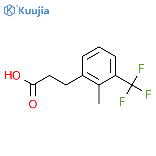 3-[2-methyl-3-(trifluoromethyl)phenyl]propanoic Acid structure